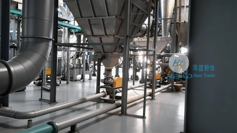 铜精矿粉物料输送线的运行过程和工作原理